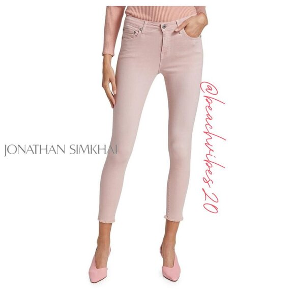 *JONATHAN SIMKHAI STANDARD Costa Mid-rise Skinny Jeans 29 O-3 - Picture 2 of 11